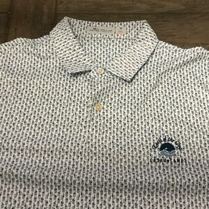 Peter Millar feather weight performance shirt with Bloody Mary print
